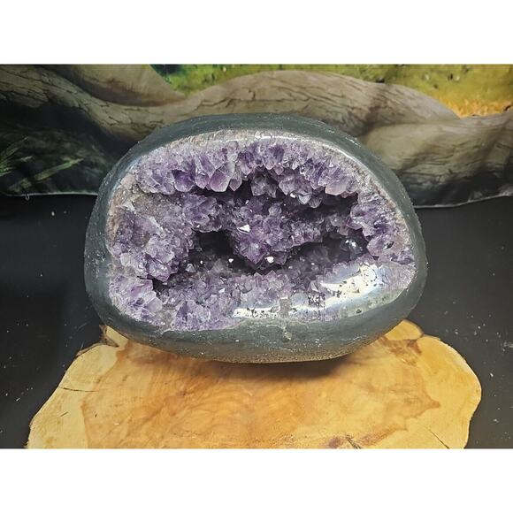 21.7LB Natural Amethyst geode quartz cluster crystal mineral specimen healing - Picture 3 of 12